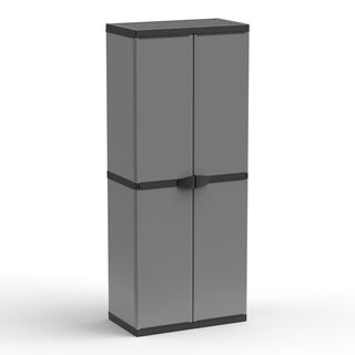Kunststoffschrank 'Armadio' 68 x 38,5 x 165 cm - Universalschrank mit 3 Einlegeböden