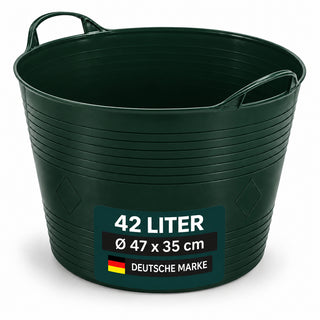 Flexibler Mehrzweckkorb 42 Liter (Dunkelgrün)