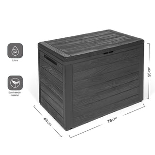 Kissenbox "WOOD" 190 Liter Volumen _ NEU!