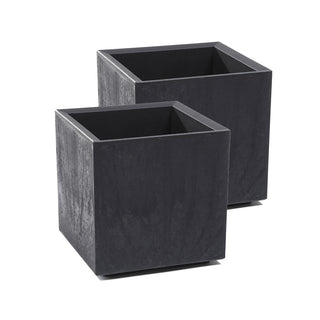 XL Pflanzkasten "Karo" 13 Liter in Anthrazit (Set wählbar)