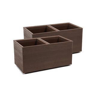 XXL Pflanzkasten 'Eco' Holz Optik in verschiedenen Farben (Farbe wählbar)