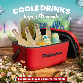 Kühlbox Polarbox 20 Liter, Farbe: Rot Schwarz