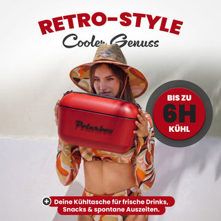 Kühlbox Polarbox 20 Liter, Farbe: Rot Schwarz