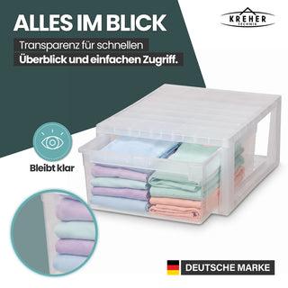 Bundle: 2 x Schubladenbox Größe M (12 Liter) + 4 x Größe S (7 Liter)