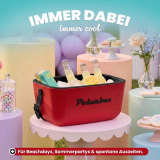 Kühlbox Polarbox 20 Liter, Farbe: Rot Schwarz