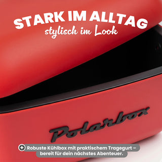 Kühlbox Polarbox 20 Liter, Farbe: Rot Schwarz