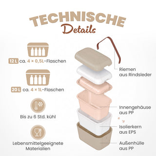 Kühlbox Polarbox 20 Liter, Farbe: Cream Gold