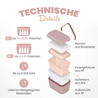 Kühlbox Polarbox 20 Liter, Farbe: Mauve Gold