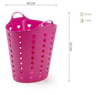 Set: 2 x Flexibler Tragekorb 65 Liter (Farbe wählbar)