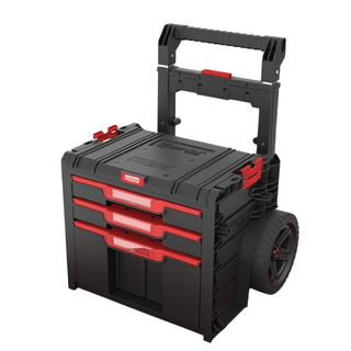 Q-BRICK PRO - Mobiler Werkstattwagen, Variante: Cart 2.0 PRO Drawer 3