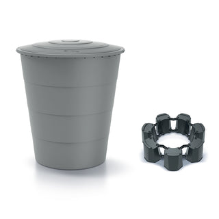 XXL Regentonne 'Smooth' mit Deckel 510 Liter Volumen (Farbe/Ausführung wählbar)