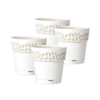 Set: 4 x Pflanztöpfe "Cloe" 15x15 cm (Farbe wählbar)