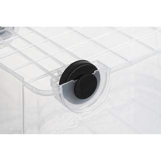 2 x Unterbett Box 30 Liter mit Deckel in Transparent