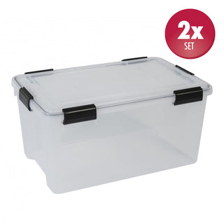 2 x Box mit Dichtung 50 Liter Volumen