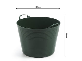 Flexibler Mehrzweckkorb 28 Liter in Grün-Grau