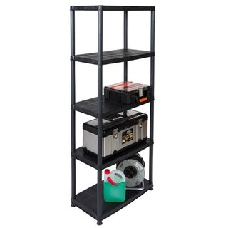 PLATIN - Kunststoffregal 15 Zoll Regal (Schwarz)